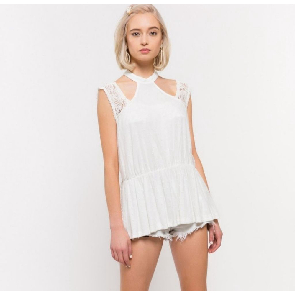 POL Tank Top Size S White Lace, New - Picture 5 of 5